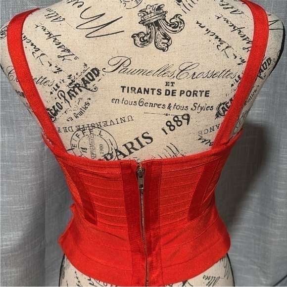 WOW Couture Red Bandage Crop Top - Picture 5 of 6